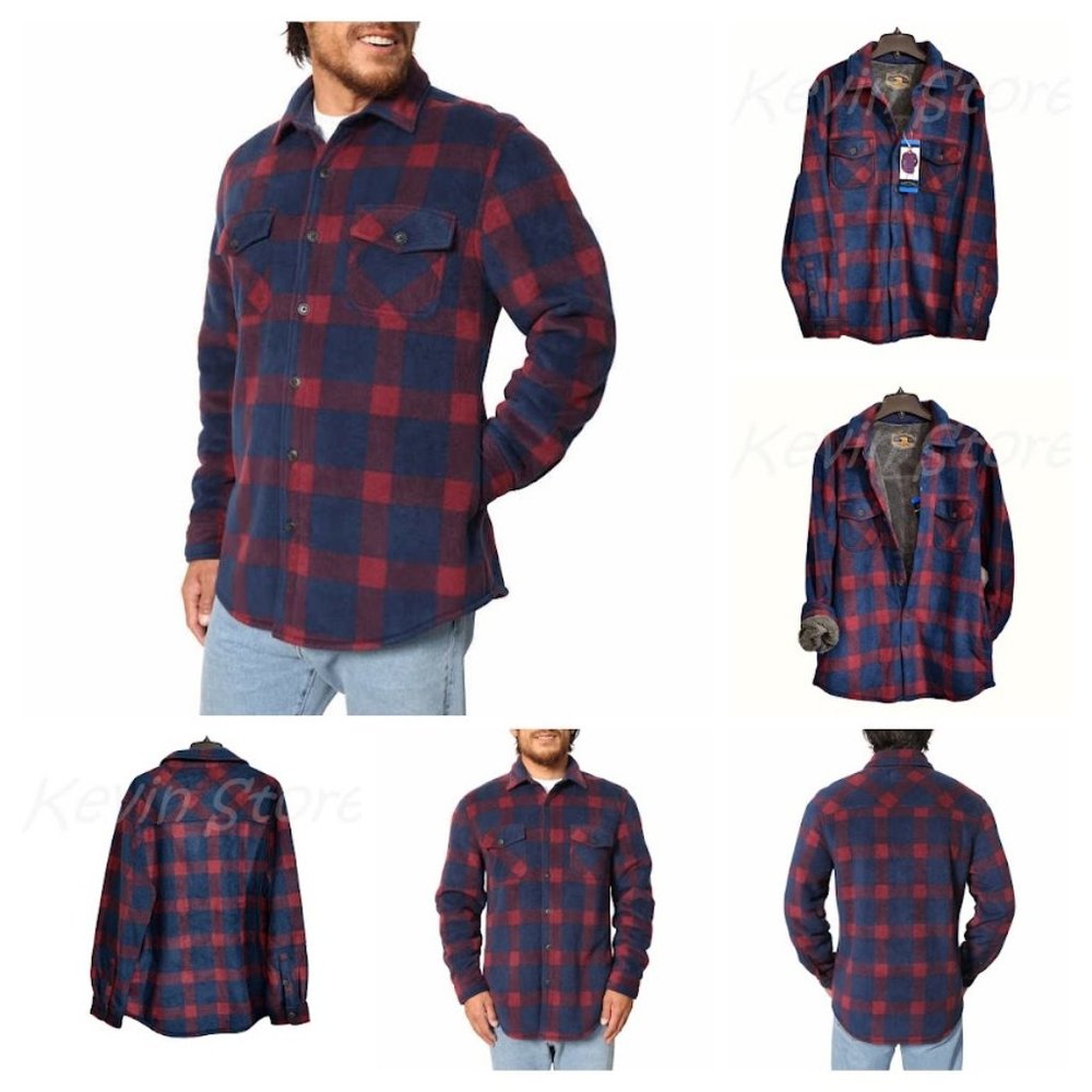 Freedom Foundry‎ RED NWT Men’s Super Plush Shirt Jacket